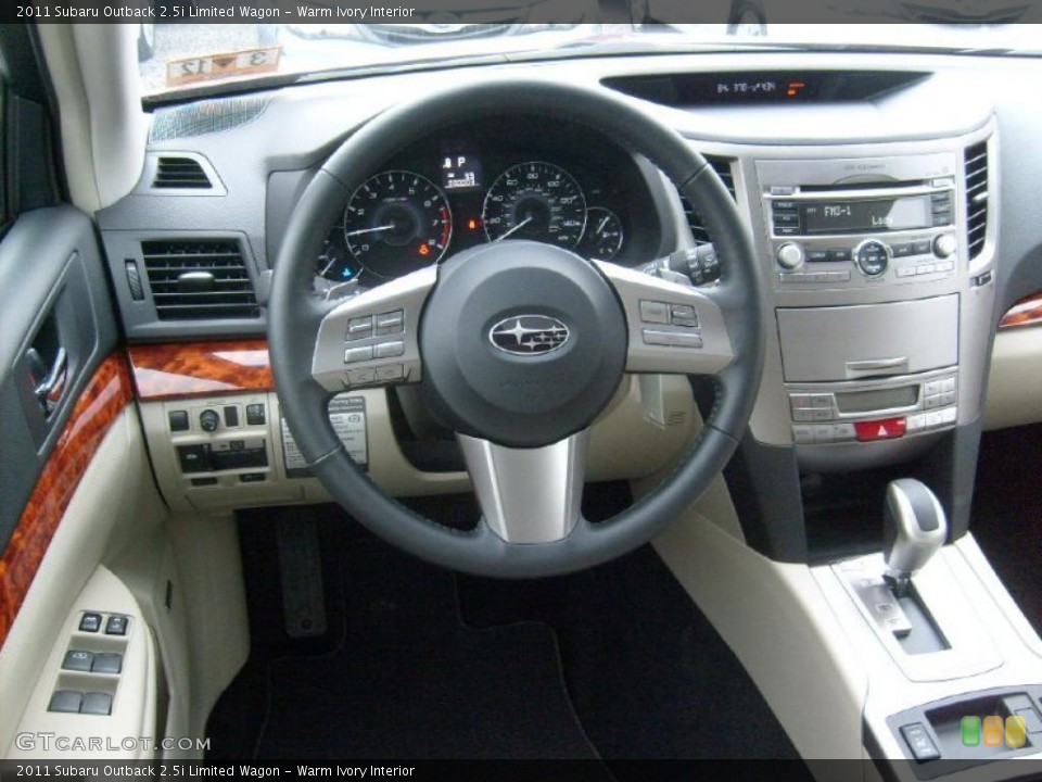 Warm Ivory Interior Dashboard for the 2011 Subaru Outback 2.5i Limited Wagon #47063315