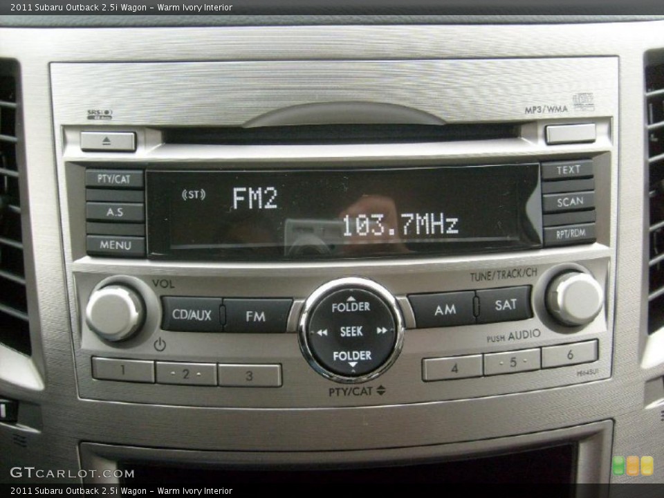 Warm Ivory Interior Controls for the 2011 Subaru Outback 2.5i Wagon #47064338