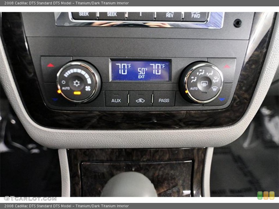 Titanium/Dark Titanium Interior Controls for the 2008 Cadillac DTS  #47064677