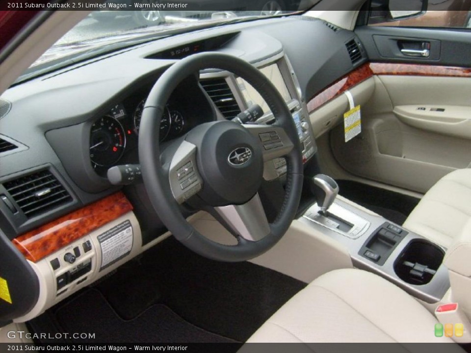 Warm Ivory Interior Prime Interior for the 2011 Subaru Outback 2.5i Limited Wagon #47064893