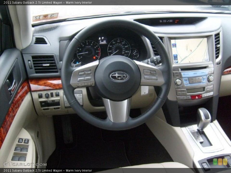 Warm Ivory Interior Dashboard for the 2011 Subaru Outback 2.5i Limited Wagon #47064923
