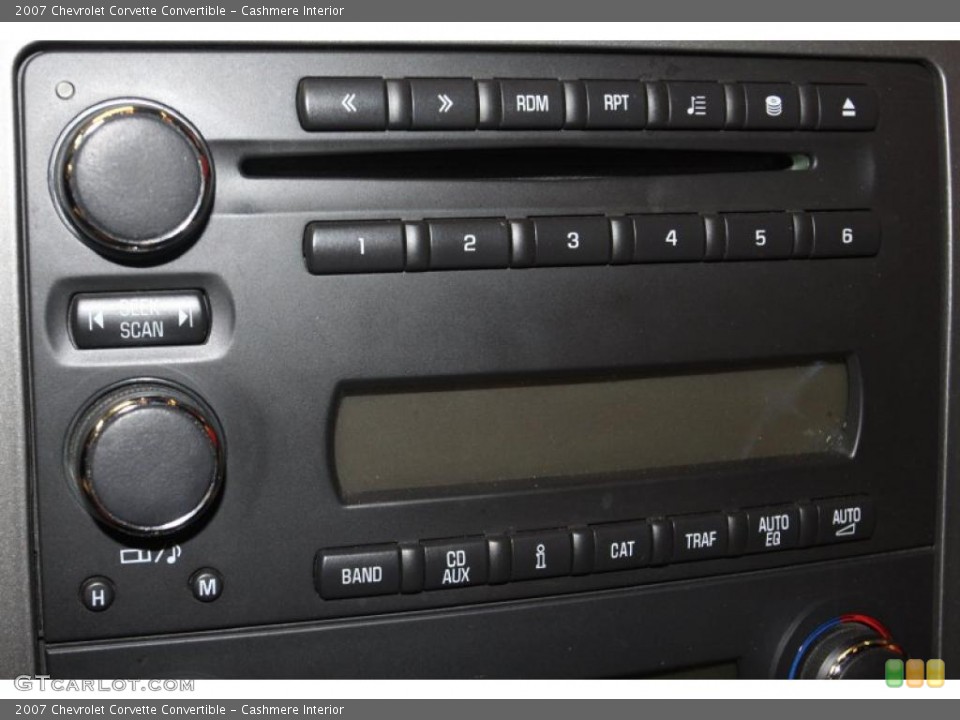 Cashmere Interior Controls for the 2007 Chevrolet Corvette Convertible #47064941