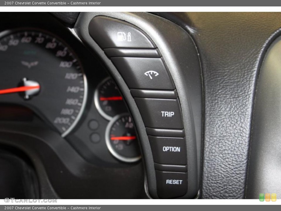 Cashmere Interior Controls for the 2007 Chevrolet Corvette Convertible #47065016