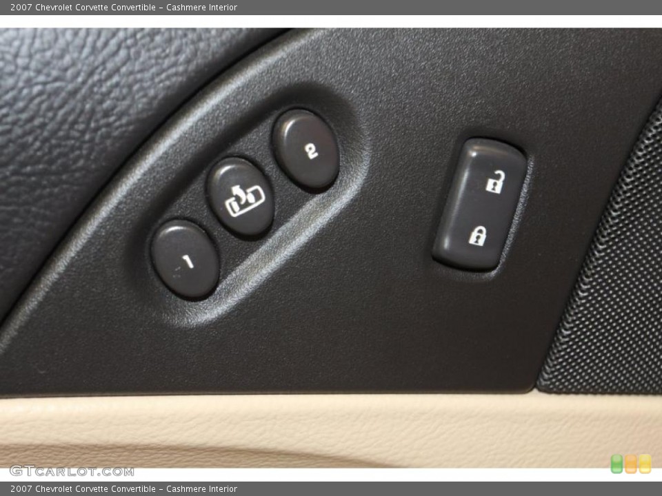 Cashmere Interior Controls for the 2007 Chevrolet Corvette Convertible #47065043
