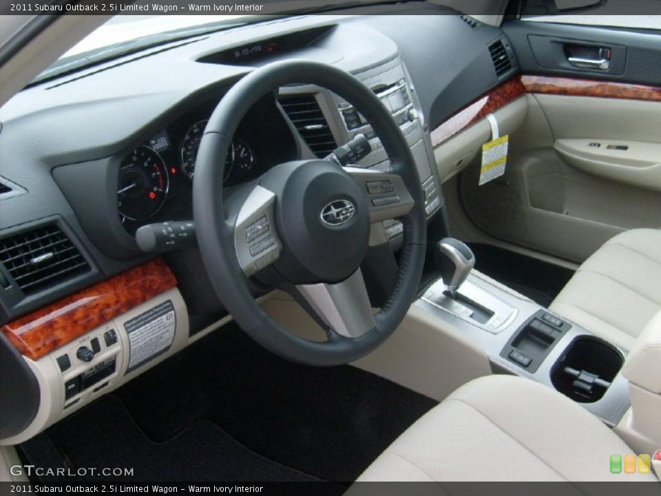 Warm Ivory Interior Photo for the 2011 Subaru Outback 2.5i Limited Wagon #47065196