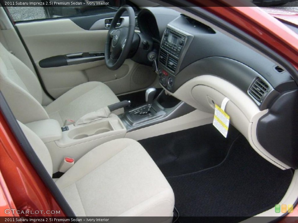 Ivory Interior Photo for the 2011 Subaru Impreza 2.5i Premium Sedan #47065715