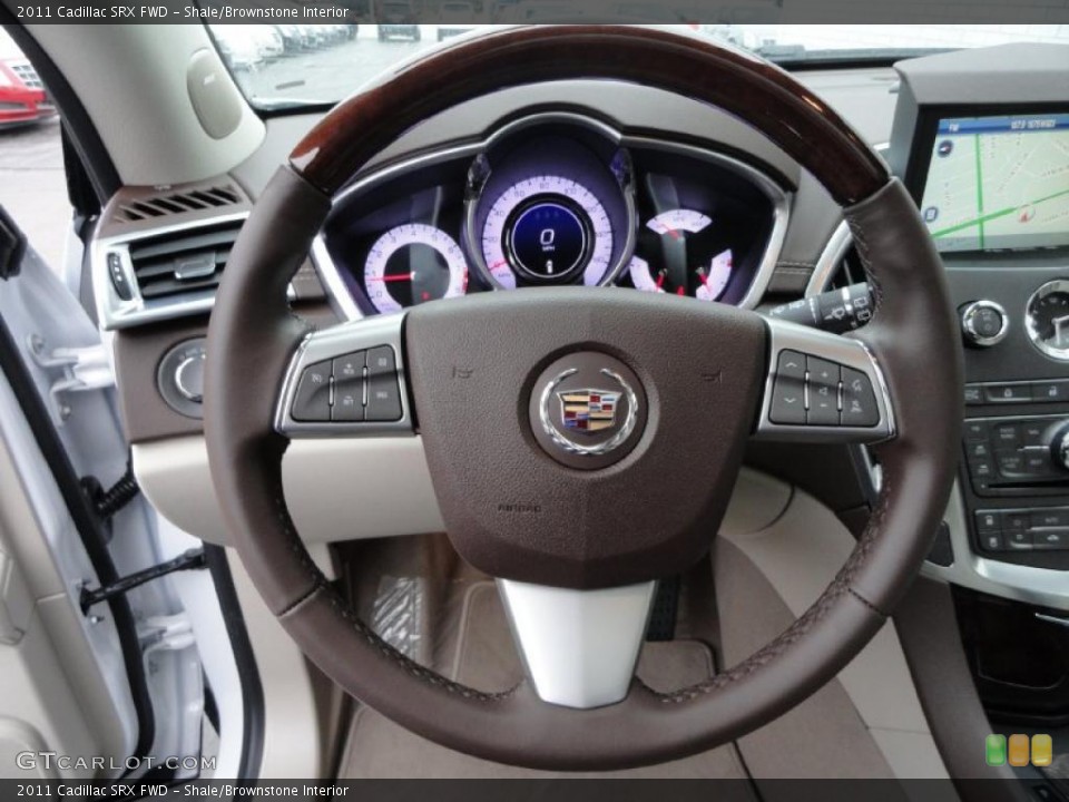 Shale/Brownstone Interior Steering Wheel for the 2011 Cadillac SRX FWD #47066267