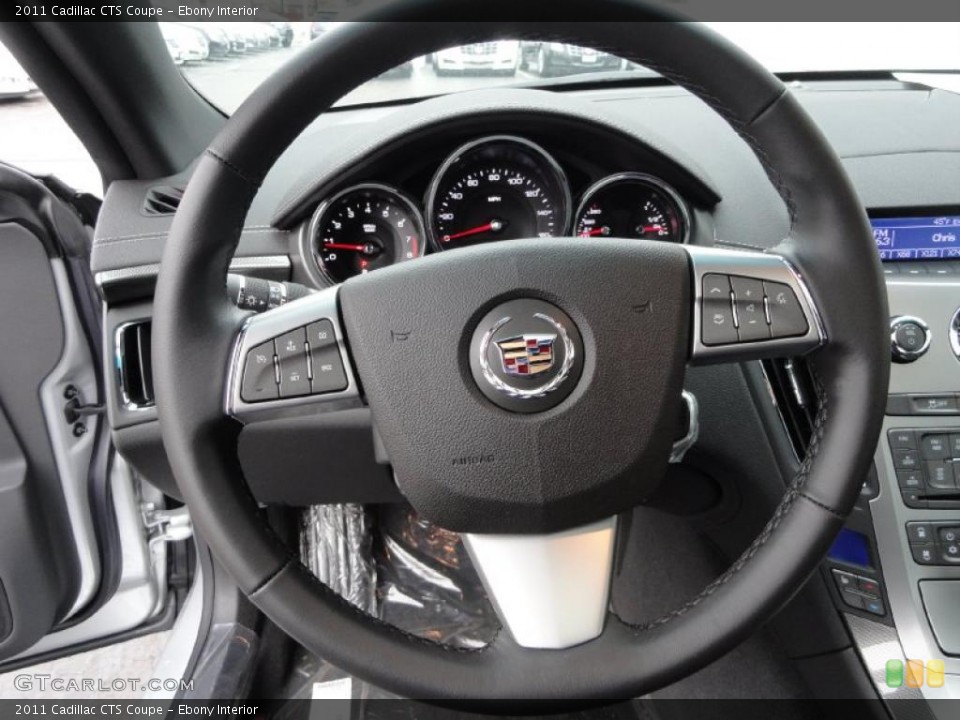 Ebony Interior Steering Wheel for the 2011 Cadillac CTS Coupe #47066570