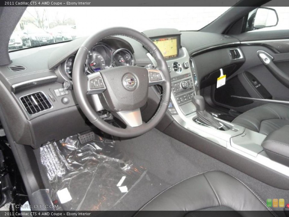 Ebony Interior Prime Interior for the 2011 Cadillac CTS 4 AWD Coupe #47066807