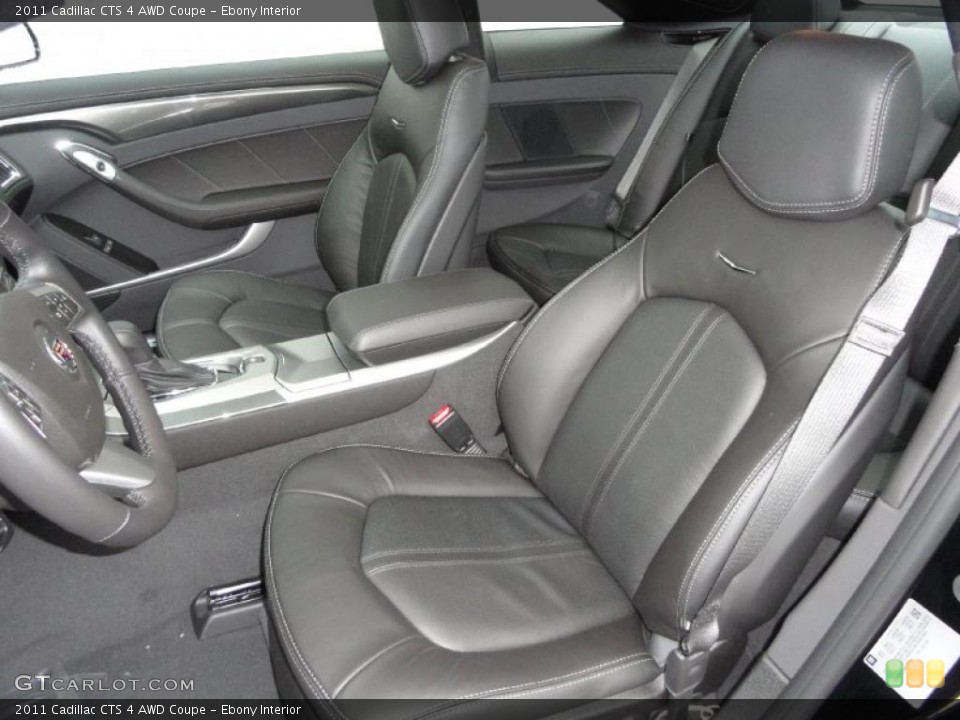 Ebony Interior Photo for the 2011 Cadillac CTS 4 AWD Coupe #47066822