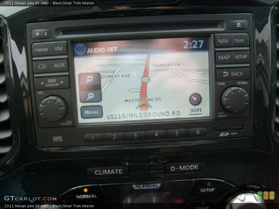 Black/Silver Trim Interior Navigation for the 2011 Nissan Juke SV AWD #47066954