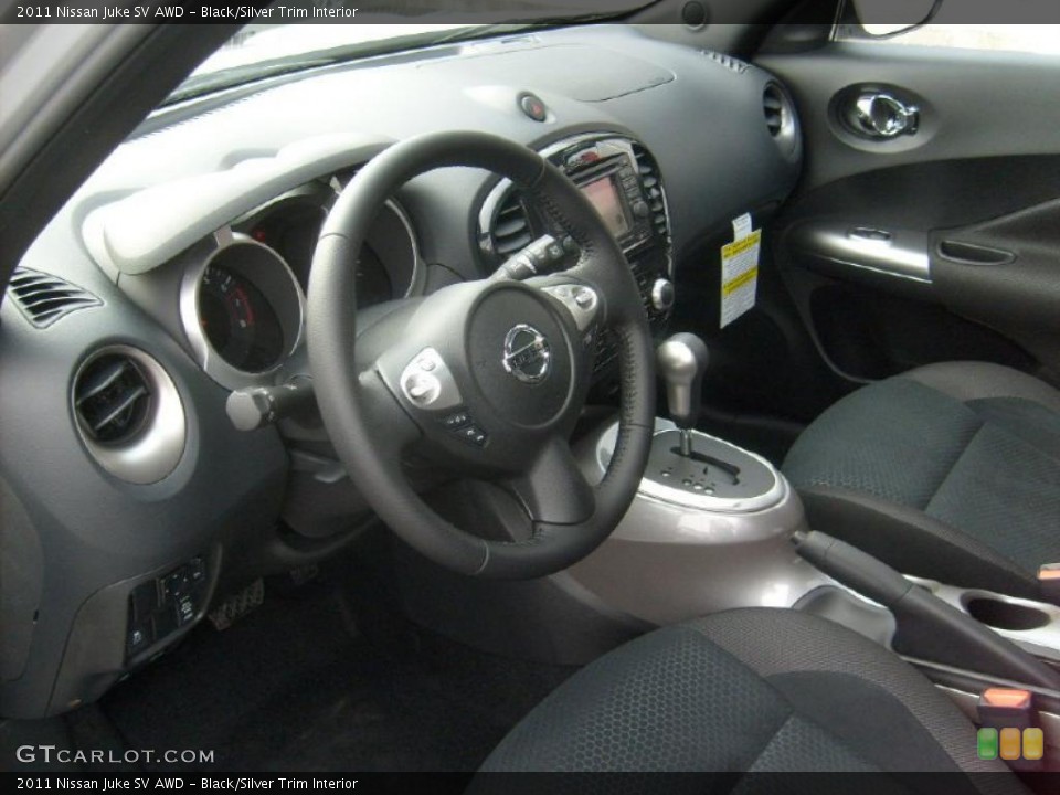Black/Silver Trim 2011 Nissan Juke Interiors