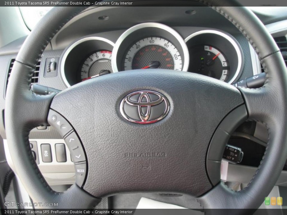 Graphite Gray Interior Steering Wheel for the 2011 Toyota Tacoma SR5 PreRunner Double Cab #47067608