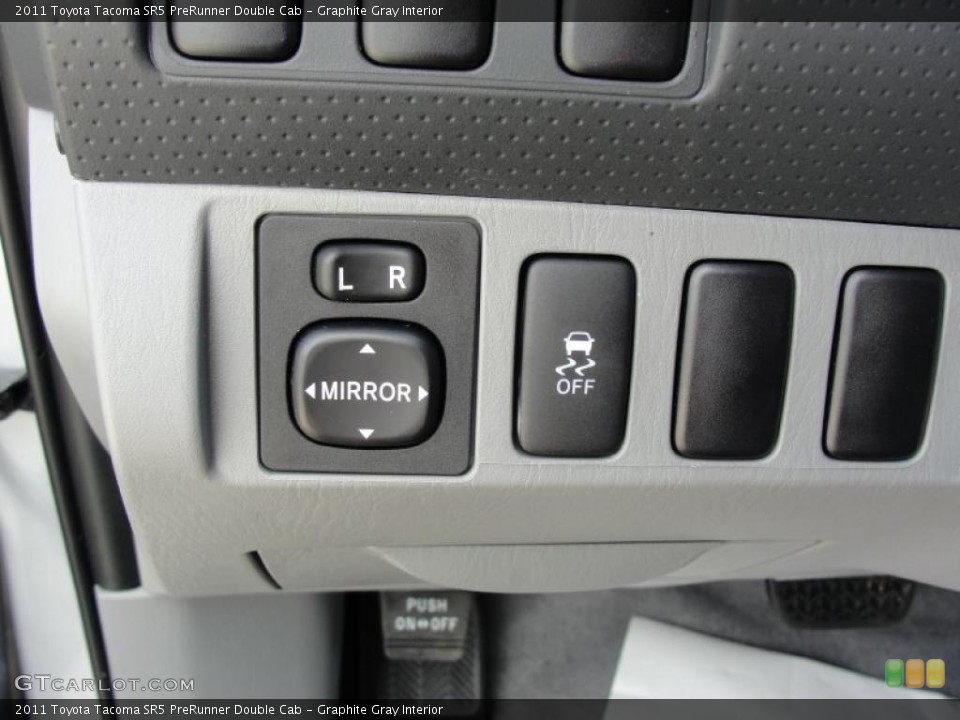 Graphite Gray Interior Controls for the 2011 Toyota Tacoma SR5 PreRunner Double Cab #47067629