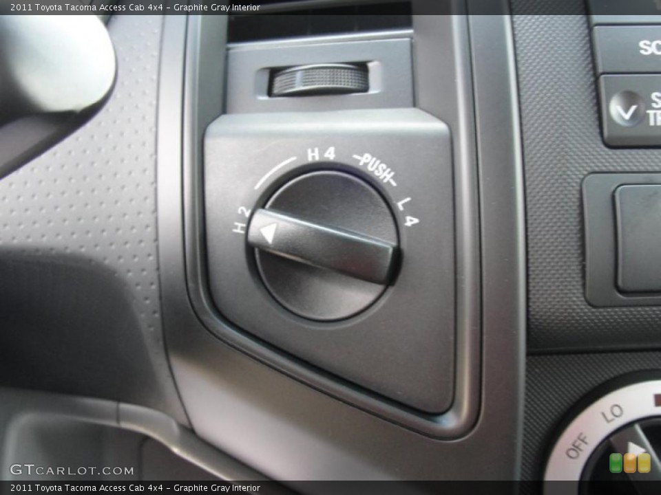 Graphite Gray Interior Controls for the 2011 Toyota Tacoma Access Cab 4x4 #47068046