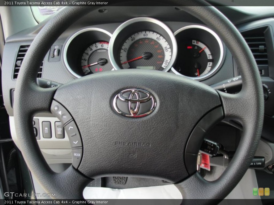 Graphite Gray Interior Steering Wheel for the 2011 Toyota Tacoma Access Cab 4x4 #47068064
