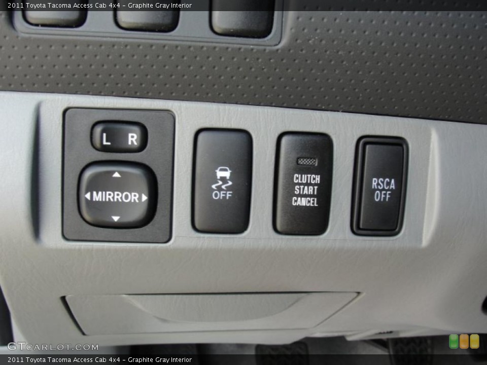 Graphite Gray Interior Controls for the 2011 Toyota Tacoma Access Cab 4x4 #47068091