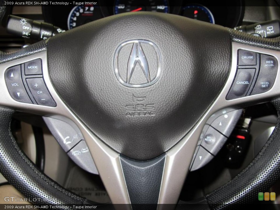 Taupe Interior Controls for the 2009 Acura RDX SH-AWD Technology #47070764