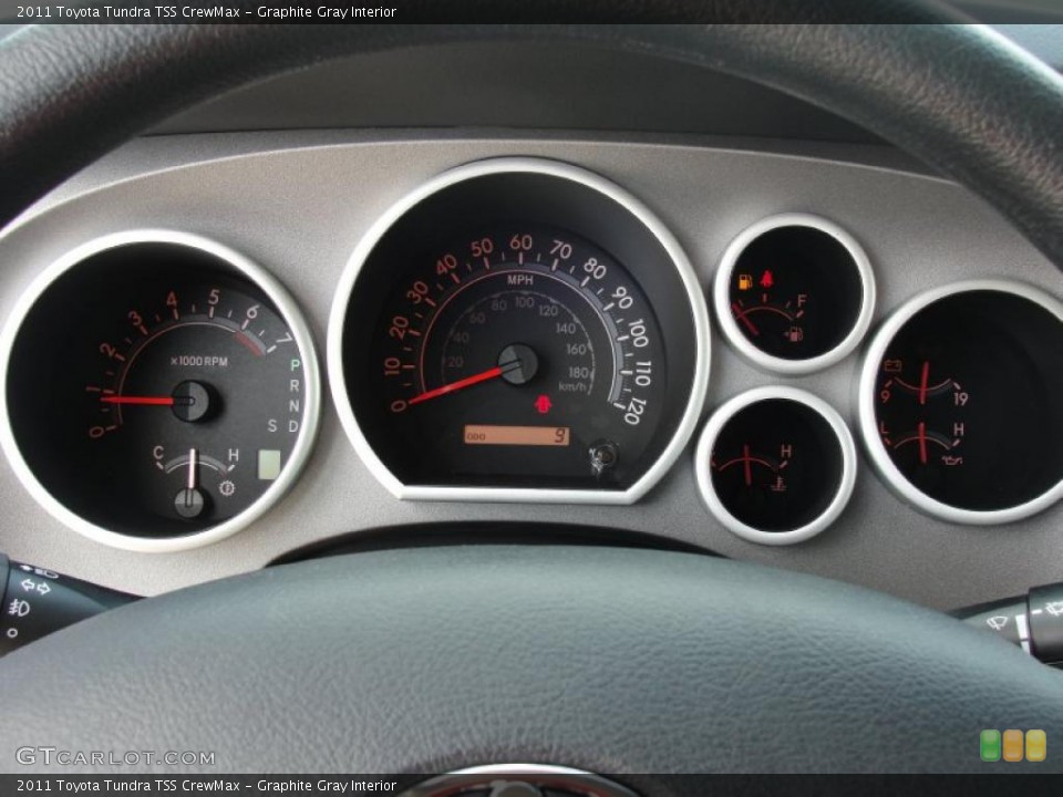 Graphite Gray Interior Gauges for the 2011 Toyota Tundra TSS CrewMax #47071187