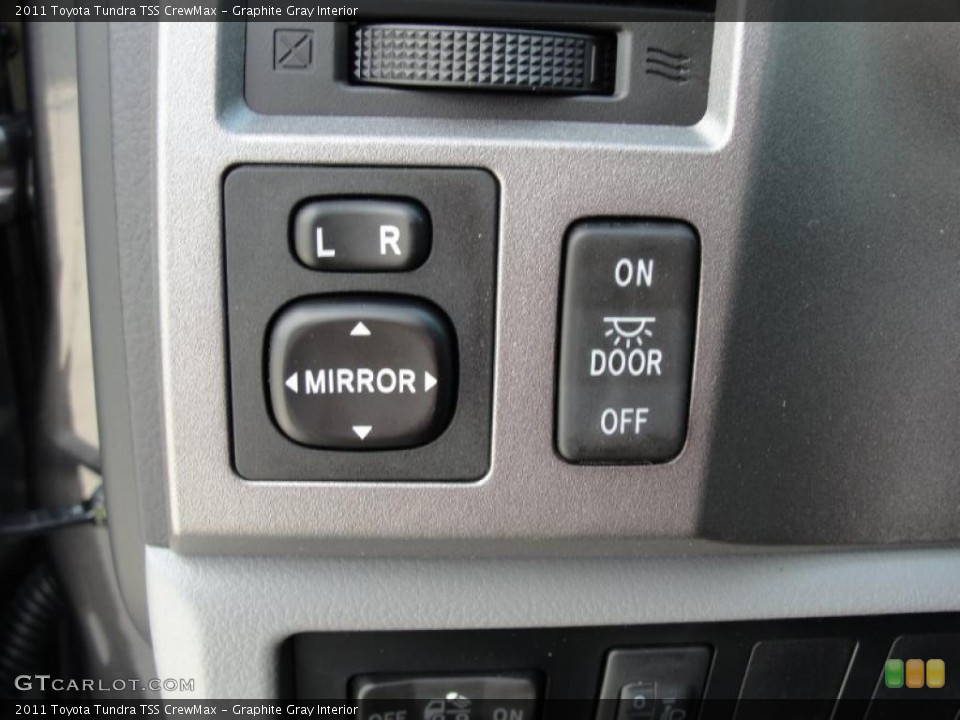 Graphite Gray Interior Controls for the 2011 Toyota Tundra TSS CrewMax #47071202