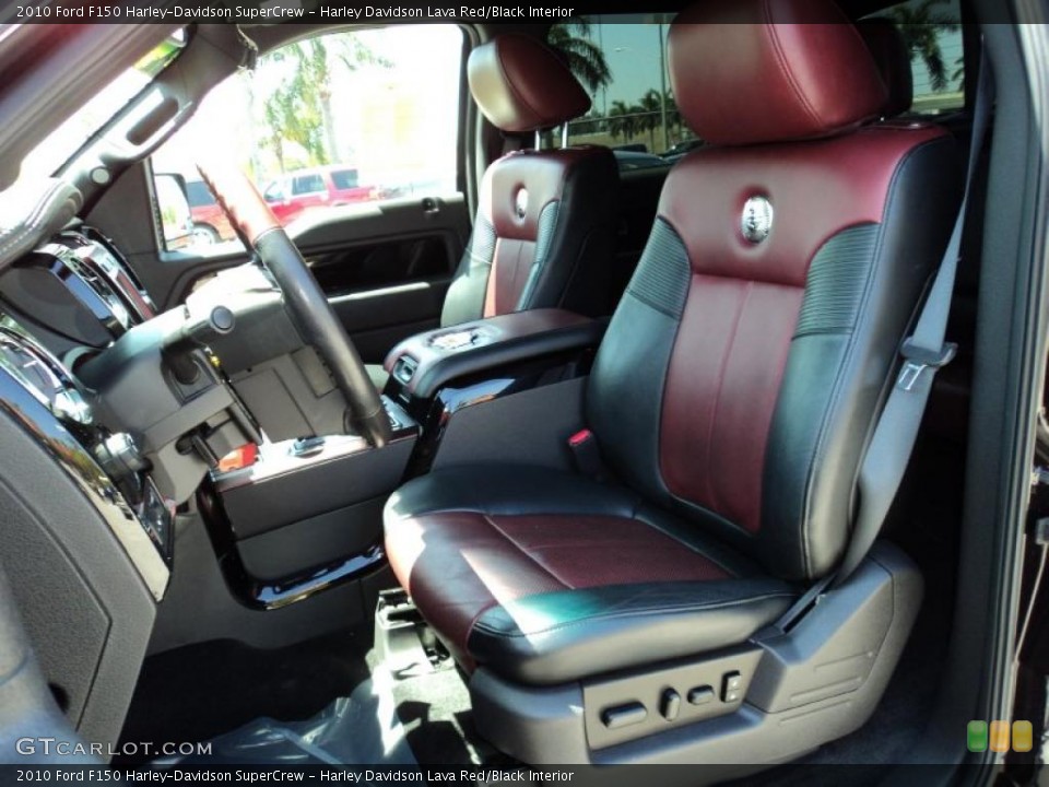 Harley Davidson Lava Red/Black Interior Photo for the 2010 Ford F150 Harley-Davidson SuperCrew #47071400