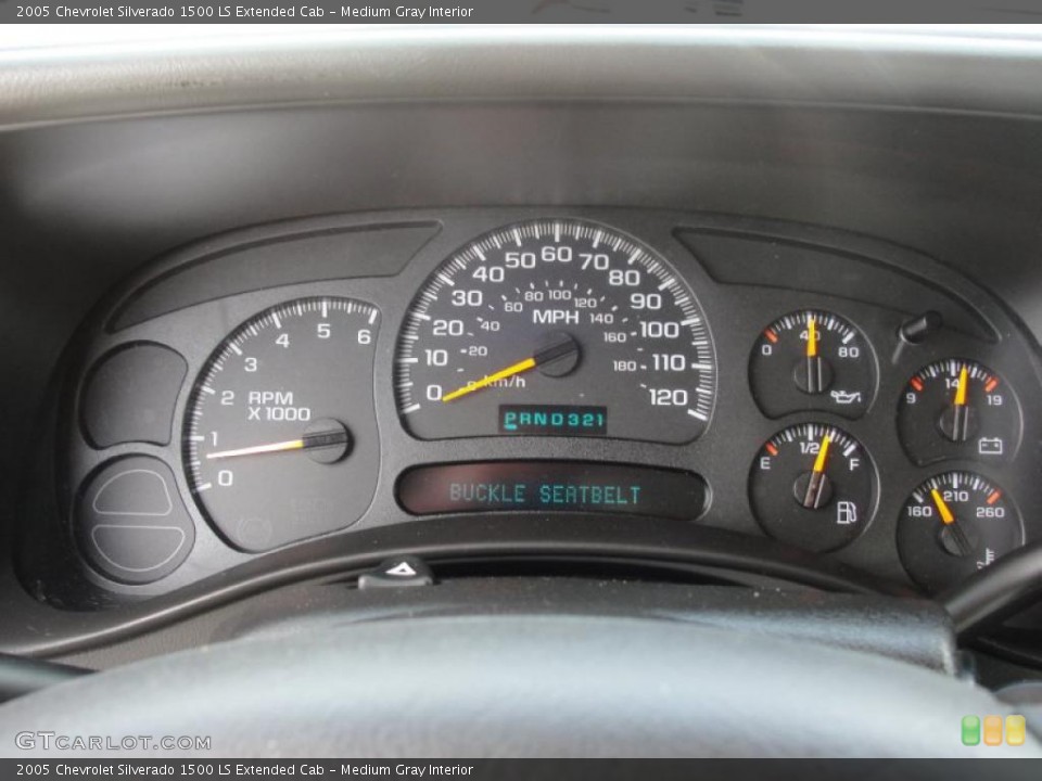 Medium Gray Interior Gauges for the 2005 Chevrolet Silverado 1500 LS Extended Cab #47074067