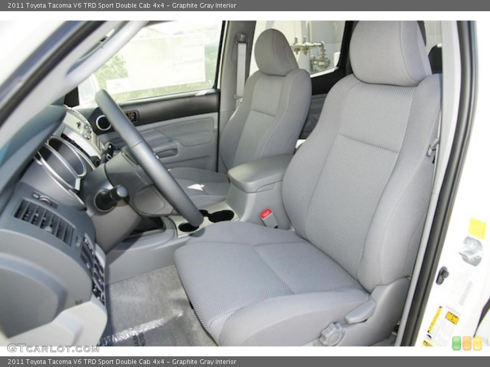 Graphite Gray Interior Photo for the 2011 Toyota Tacoma V6 TRD Sport Double Cab 4x4 #47074811
