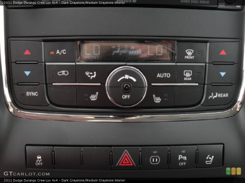 Dark Graystone/Medium Graystone Interior Controls for the 2011 Dodge Durango Crew Lux 4x4 #47080028