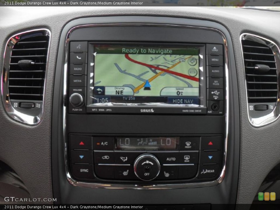 Dark Graystone/Medium Graystone Interior Navigation for the 2011 Dodge Durango Crew Lux 4x4 #47080046