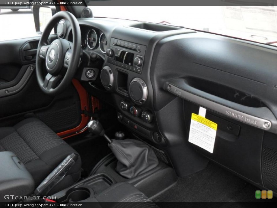 Black Interior Photo for the 2011 Jeep Wrangler Sport 4x4 #47080577