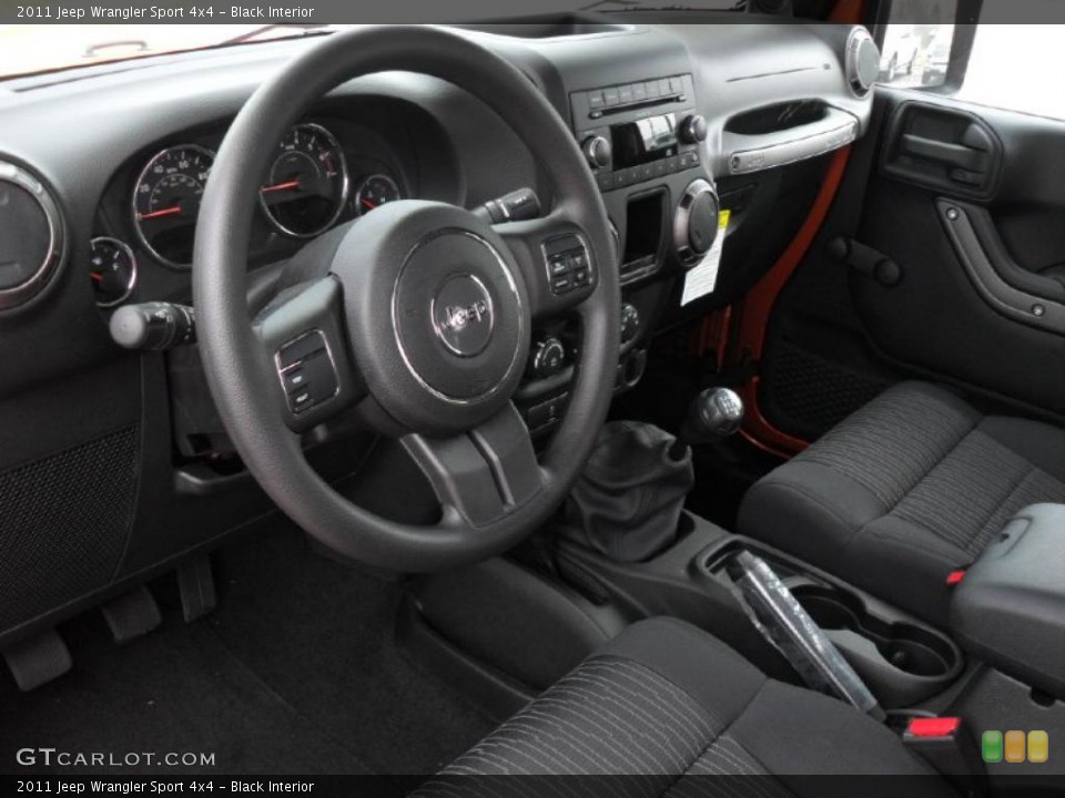 Black Interior Photo for the 2011 Jeep Wrangler Sport 4x4 #47080652