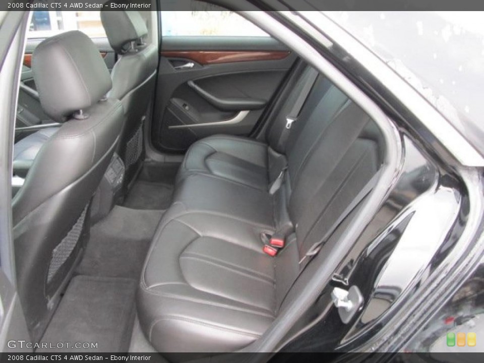 Ebony Interior Photo for the 2008 Cadillac CTS 4 AWD Sedan #47080663