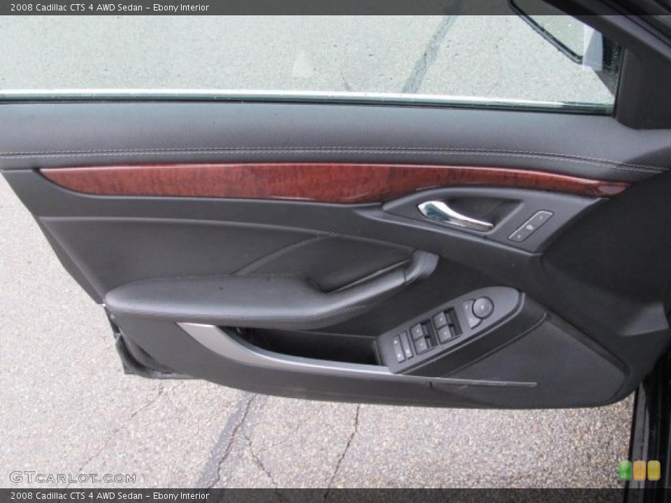 Ebony Interior Door Panel for the 2008 Cadillac CTS 4 AWD Sedan #47080691