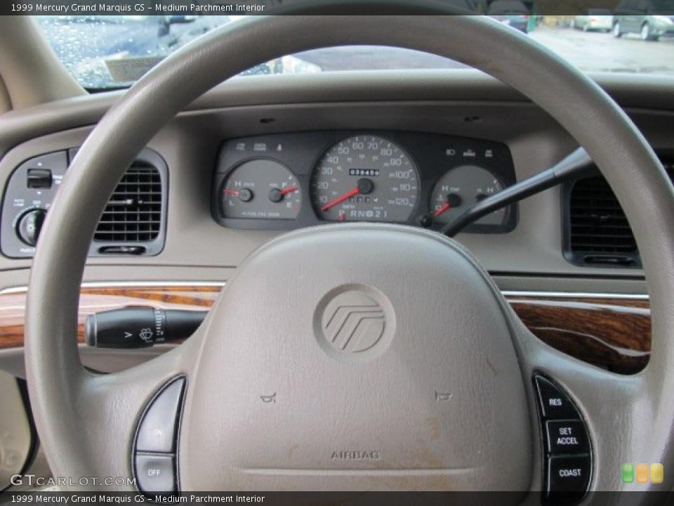 Medium Parchment Interior Steering Wheel for the 1999 Mercury Grand Marquis GS #47080973