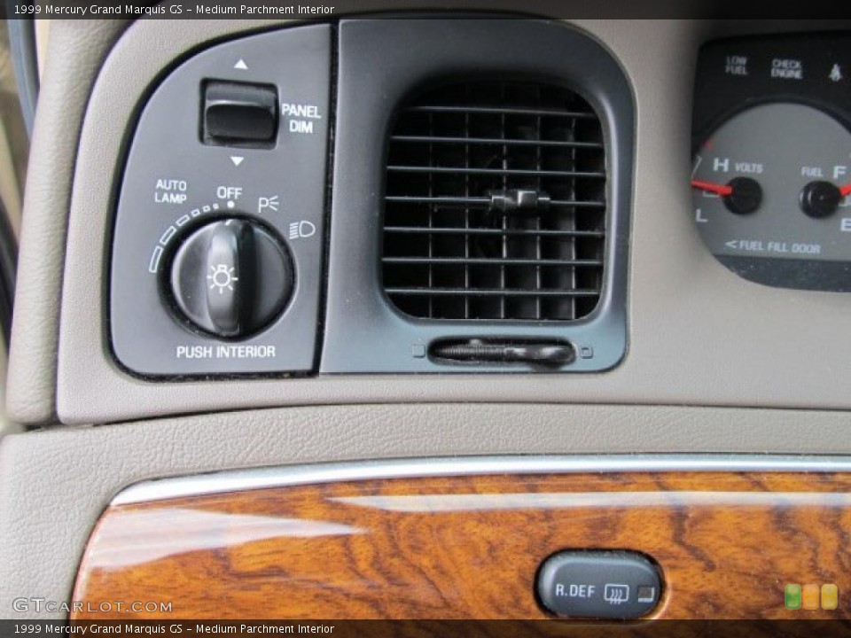 Medium Parchment Interior Controls for the 1999 Mercury Grand Marquis GS #47081009