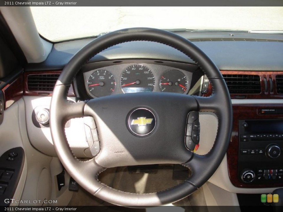 Gray Interior Steering Wheel for the 2011 Chevrolet Impala LTZ #47082326