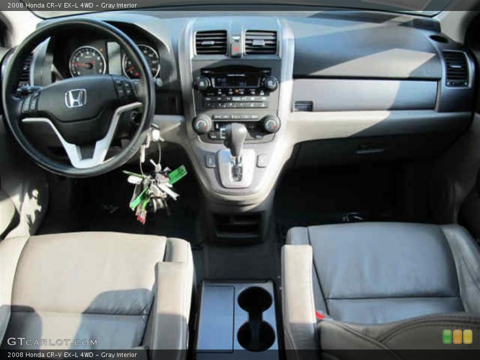 Gray Interior Dashboard for the 2008 Honda CR-V EX-L 4WD #47084207