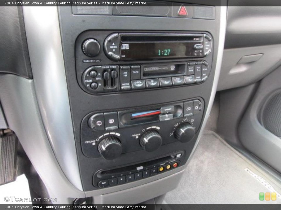 Medium Slate Gray Interior Controls for the 2004 Chrysler Town & Country Touring Platinum Series #47084255