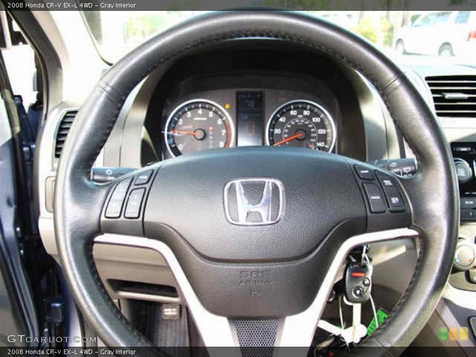 Gray Interior Steering Wheel for the 2008 Honda CR-V EX-L 4WD #47084330