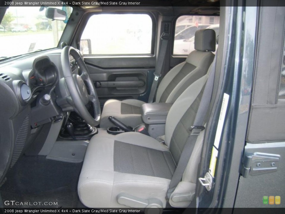 Dark Slate Gray/Med Slate Gray Interior Photo for the 2008 Jeep Wrangler Unlimited X 4x4 #47084429