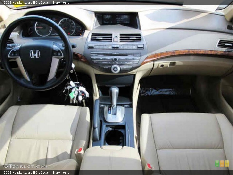 Ivory Interior Dashboard for the 2008 Honda Accord EX-L Sedan #47084525
