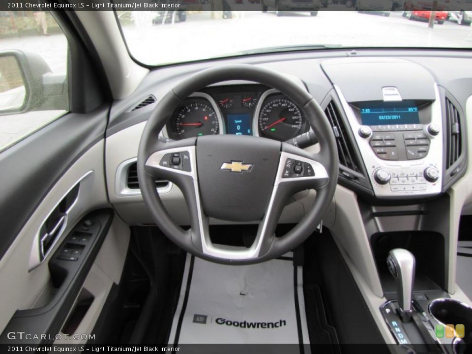 Light Titanium/Jet Black Interior Steering Wheel for the 2011 Chevrolet Equinox LS #47084867