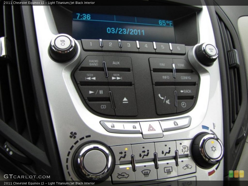 Light Titanium/Jet Black Interior Controls for the 2011 Chevrolet Equinox LS #47084897