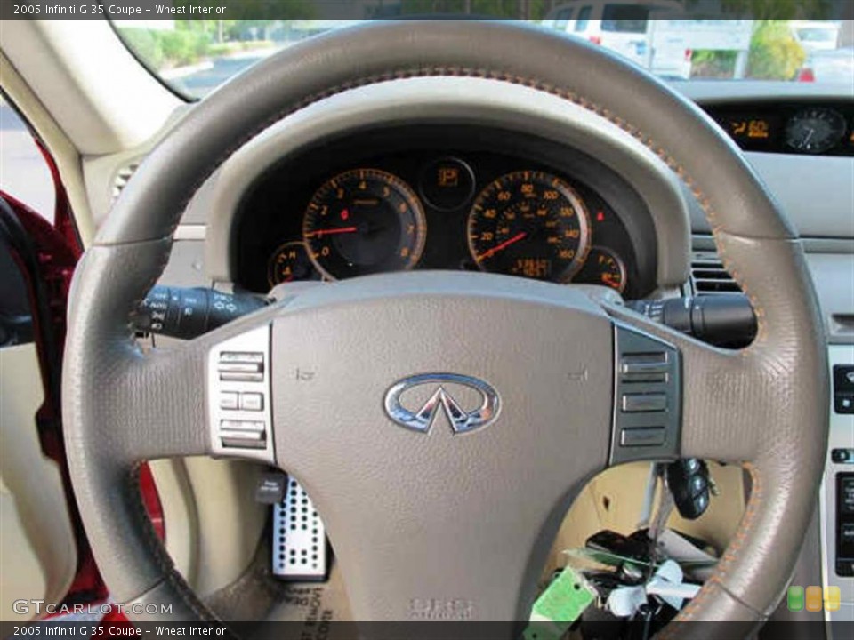 Wheat Interior Steering Wheel for the 2005 Infiniti G 35 Coupe #47085275