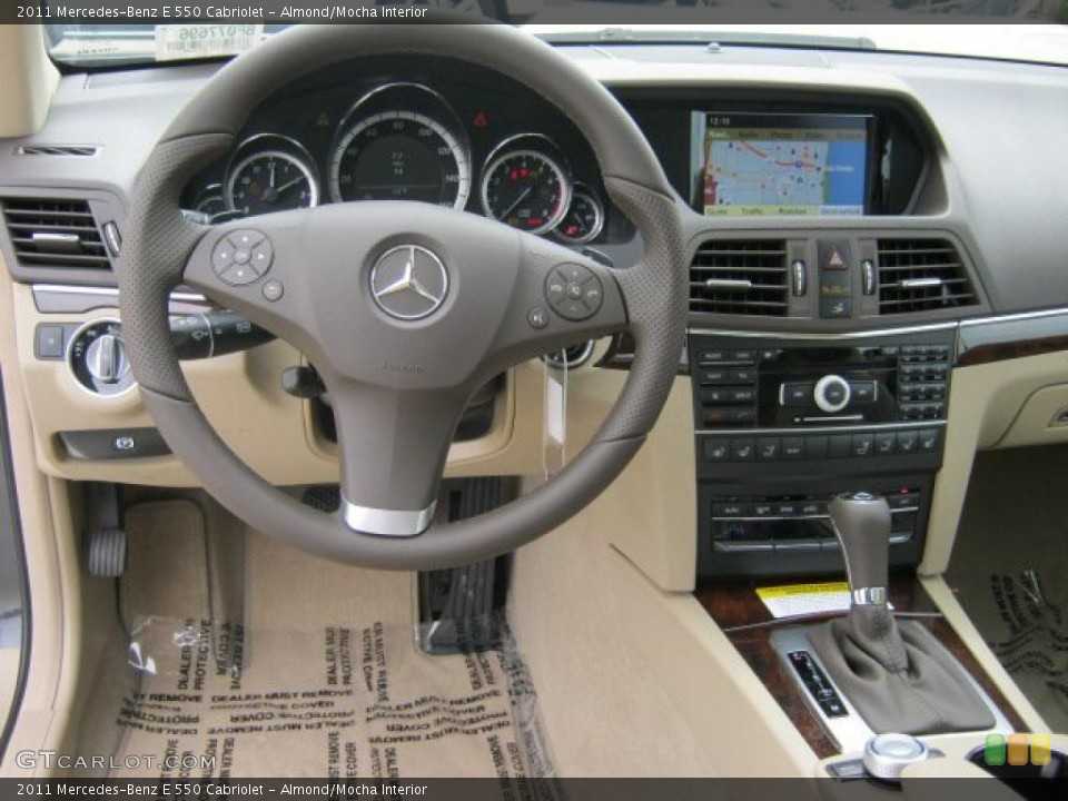 Almond/Mocha Interior Dashboard for the 2011 Mercedes-Benz E 550 Cabriolet #47085356