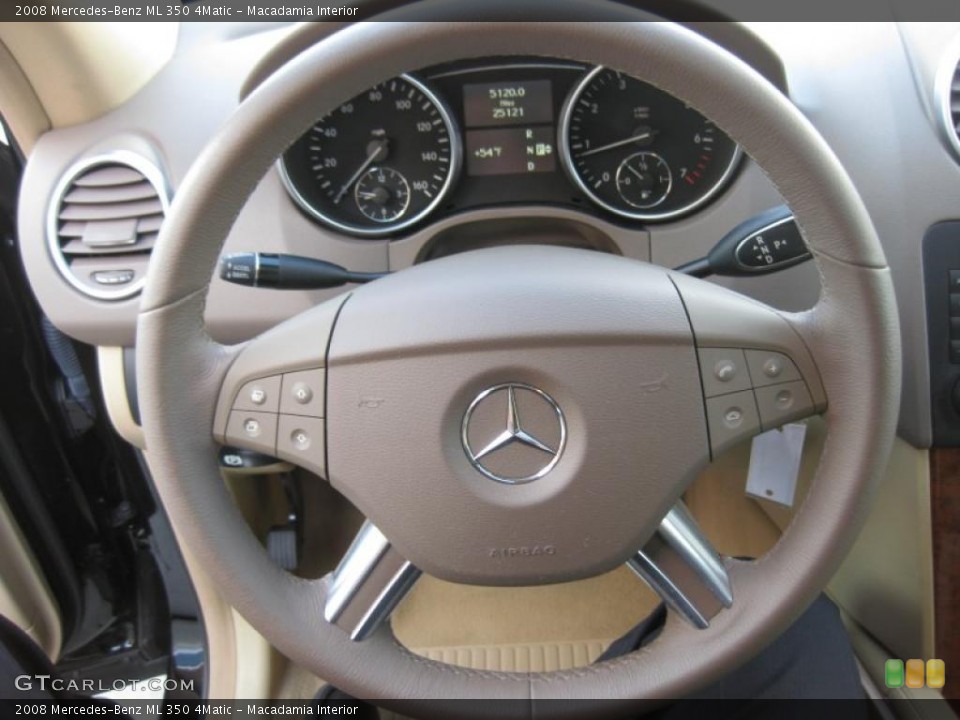 Macadamia Interior Steering Wheel for the 2008 Mercedes-Benz ML 350 4Matic #47085899