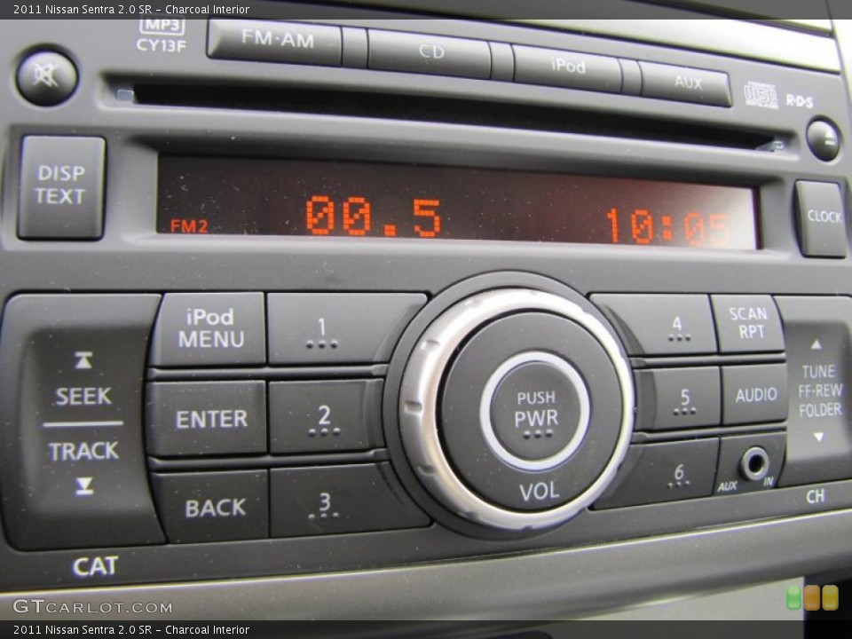 Charcoal Interior Controls for the 2011 Nissan Sentra 2.0 SR #47087738