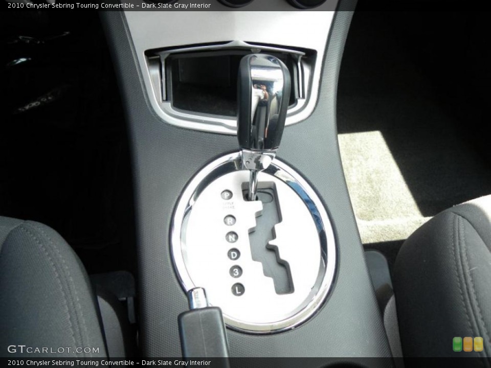 Dark Slate Gray Interior Transmission for the 2010 Chrysler Sebring Touring Convertible #47090117