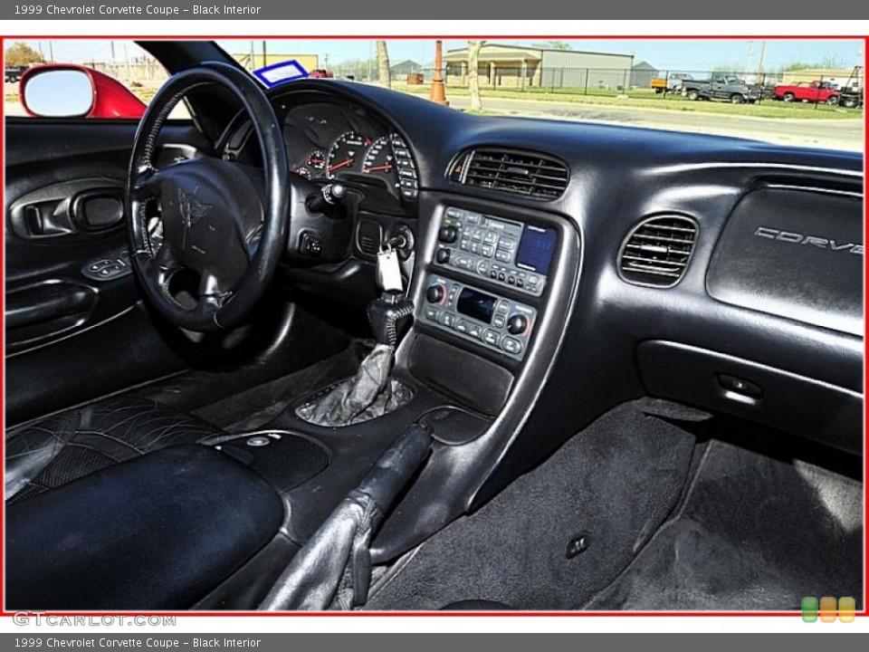 Black Interior Dashboard for the 1999 Chevrolet Corvette Coupe #47090609