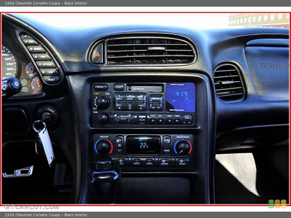 Black Interior Controls for the 1999 Chevrolet Corvette Coupe #47090669